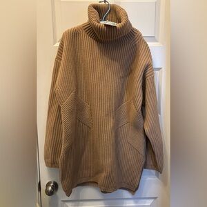 Thakoon NWT Cozy Tan Women's Wool Tunic Sweater